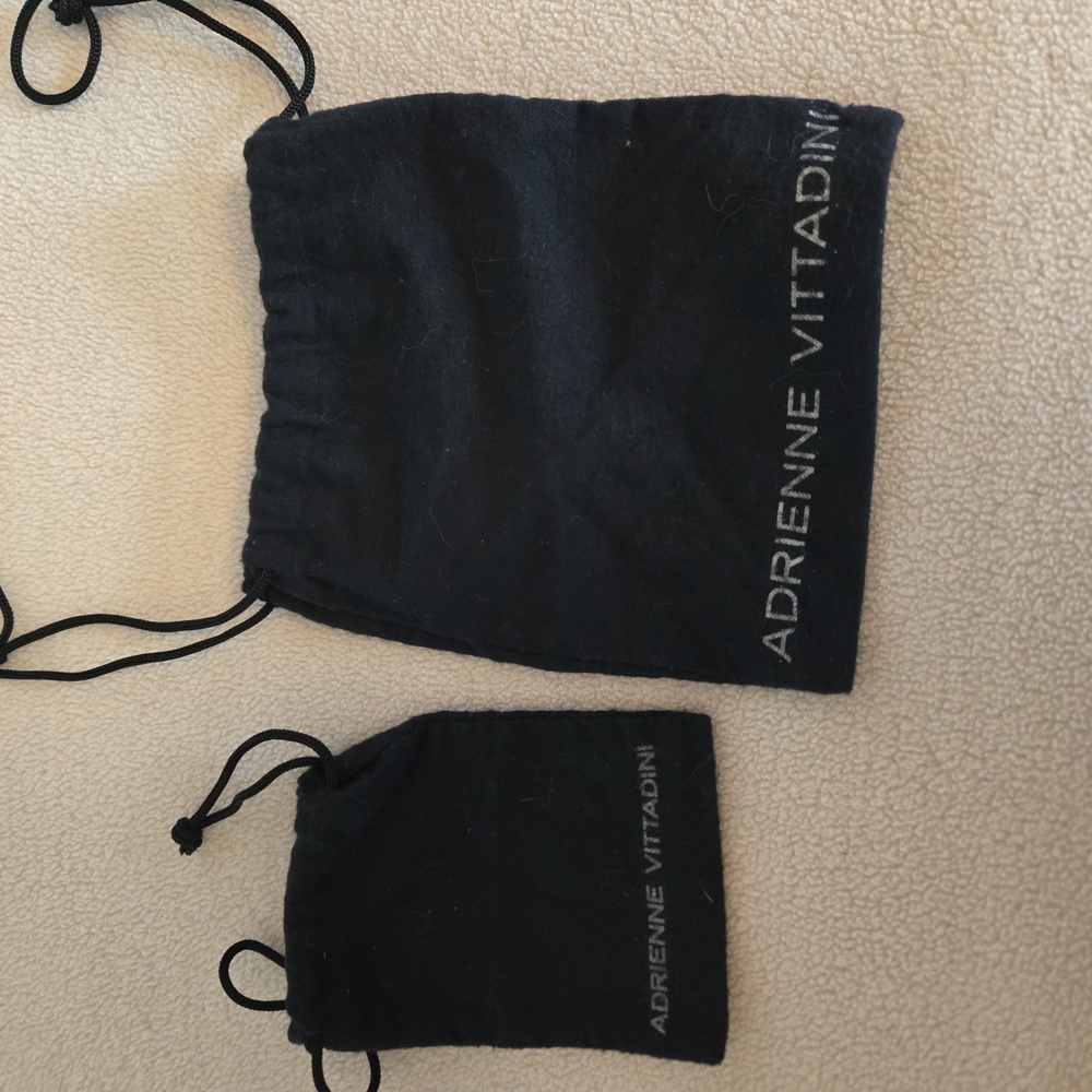 Adrienne Vittadini Black Dust Bags.